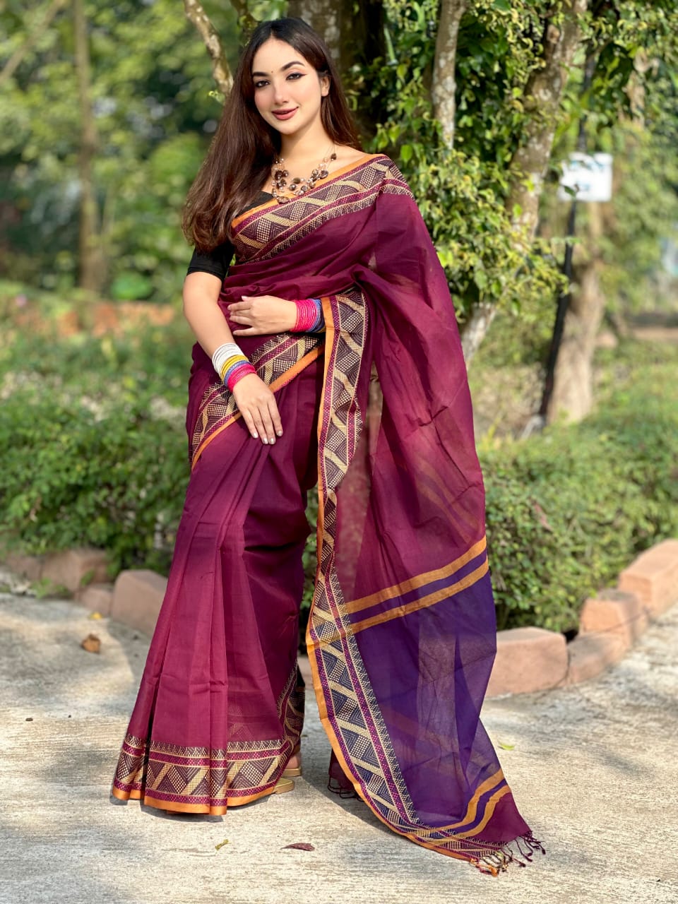 অরিজিনাল টেকলী সুতি শাড়ি।CS-24