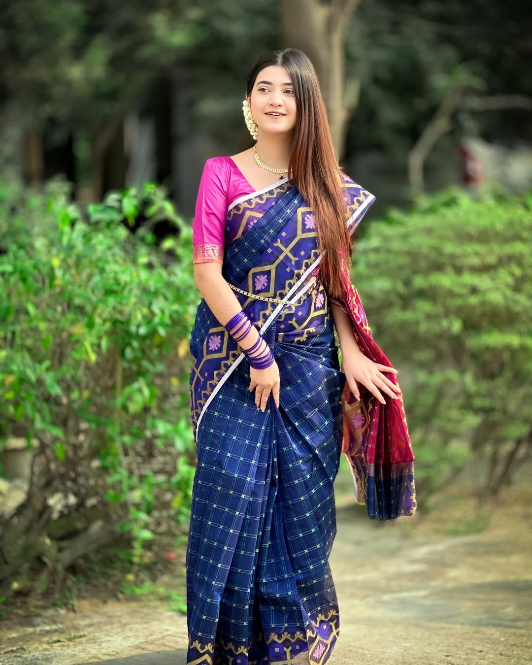 অরিজিনাল টেকলী সুতি শাড়ি।CS-29