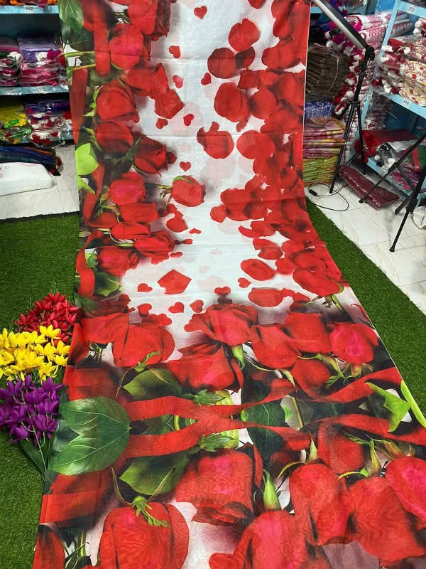 Golap Design Takely Digital Print Saree