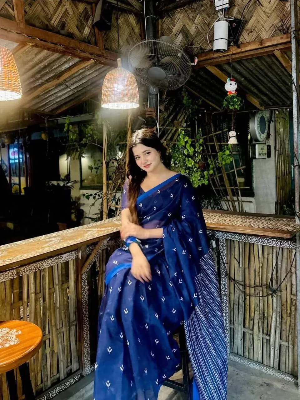 Semi Moslin Silk Digital Printed Saree With Blouse Piece | BDS-16 |