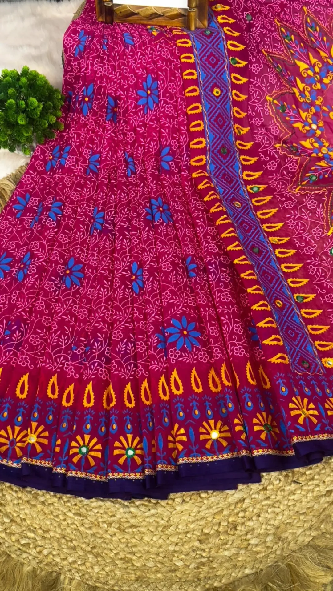 Tangail Mixed Cotton Handblock Saree